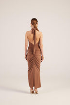 Marie Brown Backless Slit Maxi Dress-2