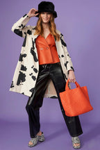 Black Faux Fur Bucket Hat-2