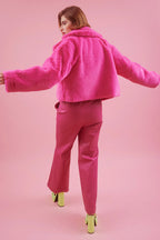 Pink Faux Fur Jacket-3