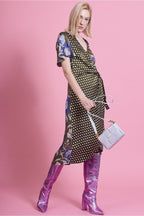 Grey Grape Skin Eco Leather Bag-1