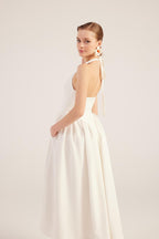Ophelia White Princess Style Maxi Dress-3