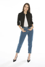 Black Faux Suede Jacket-0