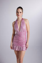 Starry Pink Mini Dress-0