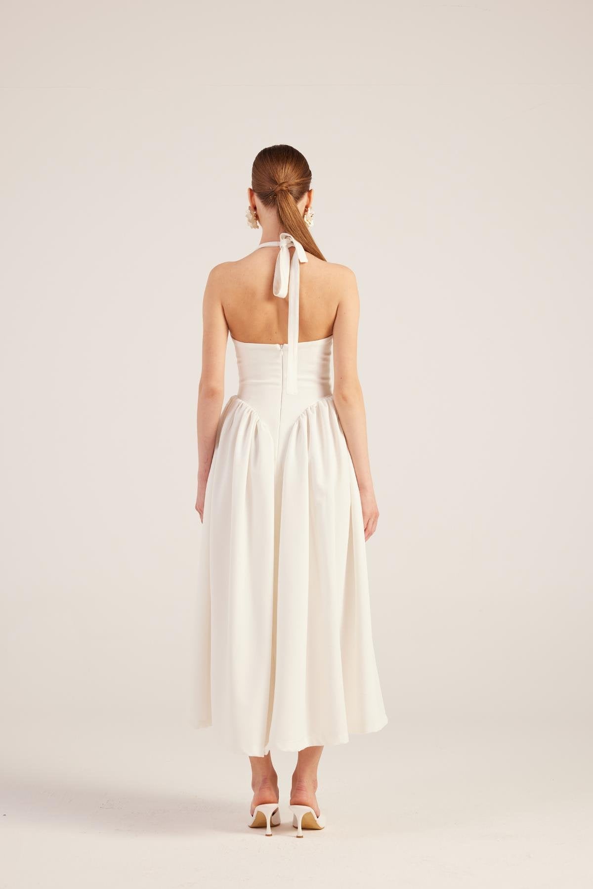 Ophelia White Princess Style Maxi Dress-1