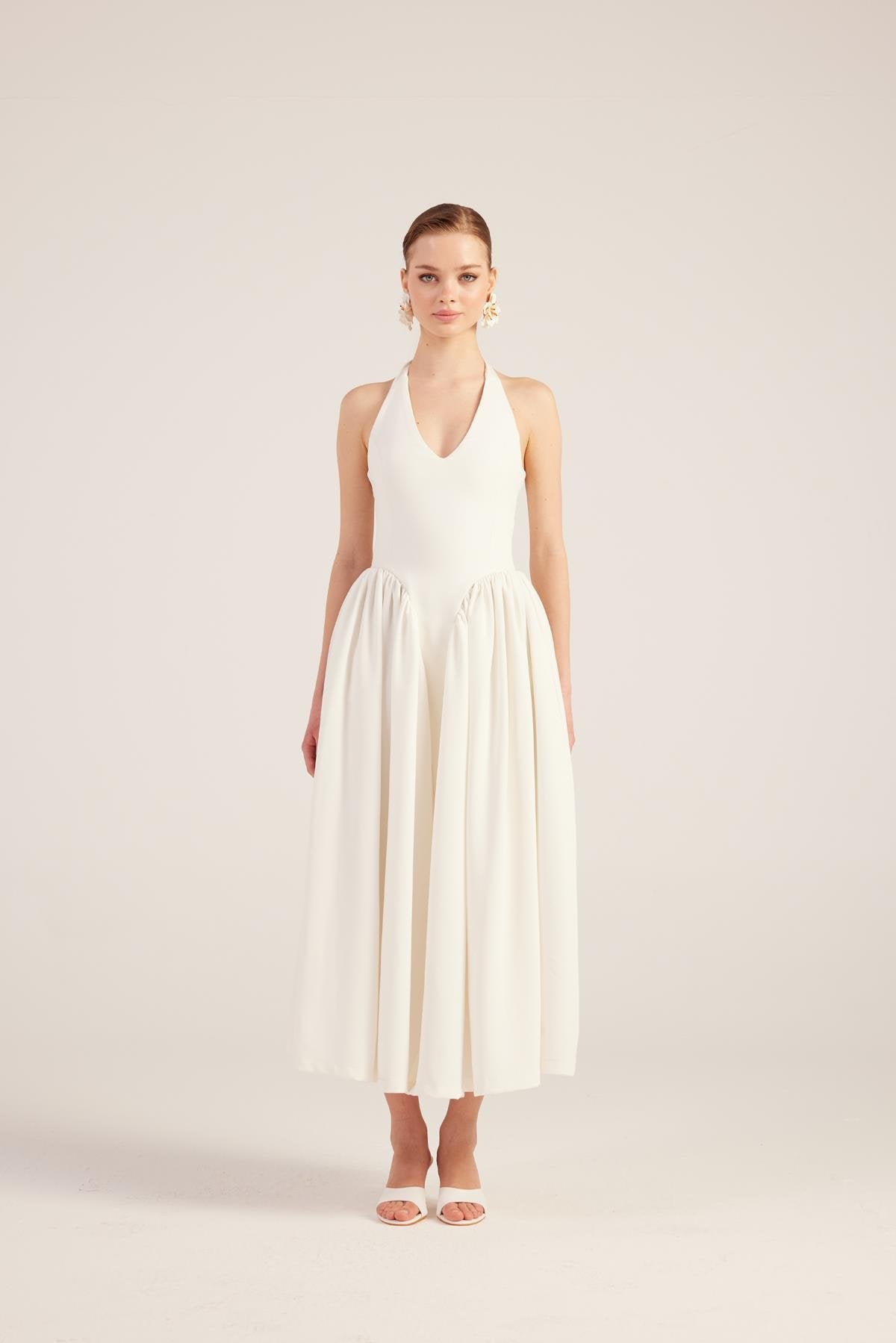 Ophelia White Princess Style Maxi Dress-2