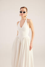 Ophelia White Princess Style Maxi Dress-4