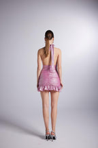 Starry Pink Mini Dress-1