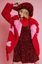 Red Sequin Handmade Flapper Hat-4